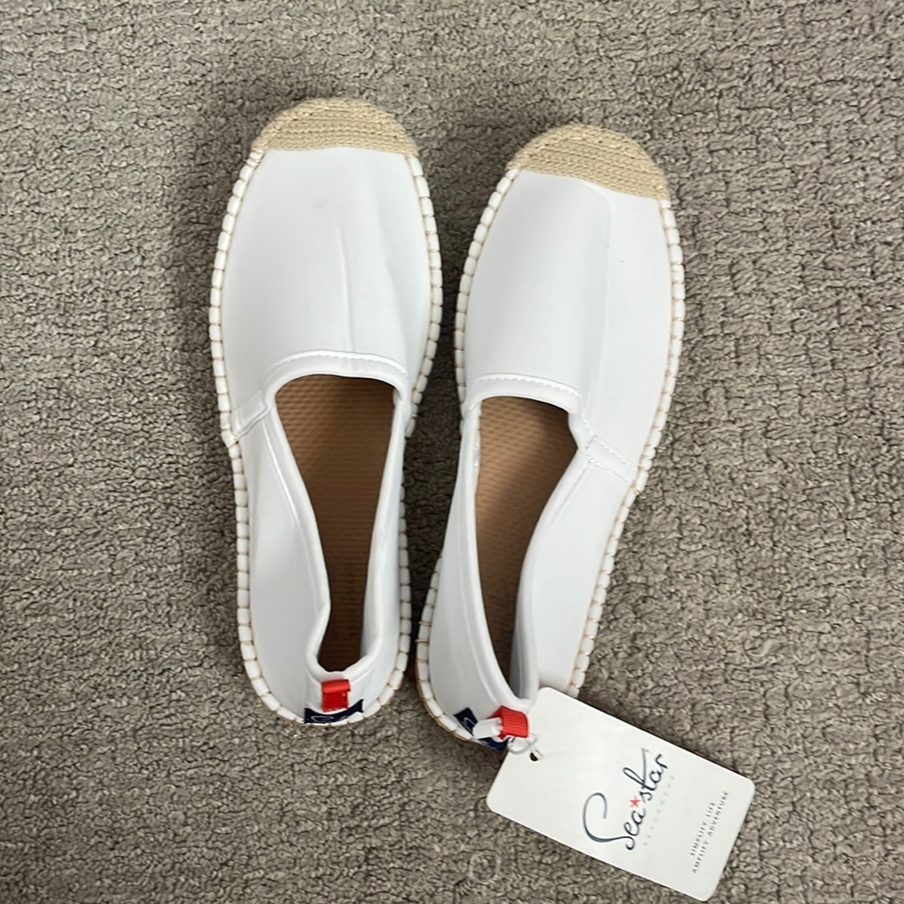 White waterproof beach shoes! Brand: Sea Star, Size: 8, Color: White